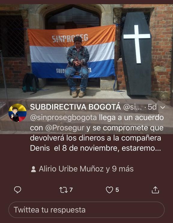 Los trabajadores despedidos han tenido que realizar algún tipo de Prosegur para que le pague sus prestaciones sociales.