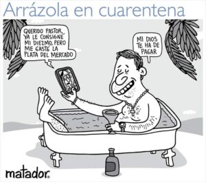 Arrázola en la bañera