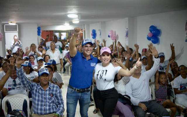 Casa Blanca Bolívar. Aquí con Emeterio Montes quien fuera compañero de fórmula en este departamento.