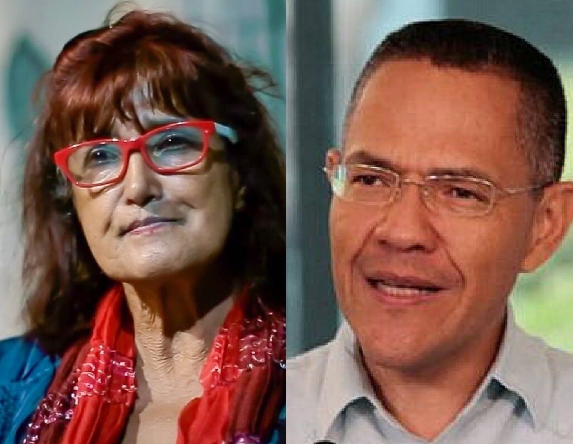 Patricia Ariza, Ministra de Cultura de Colombia y Ernesto Villegas, Ministro de Cultura de Venezuela. Festival de Teatro de Venezuela