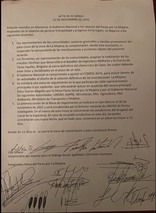 Este es el impacto incumplido. Al oído del presidente Petro. Cierre Caregato.