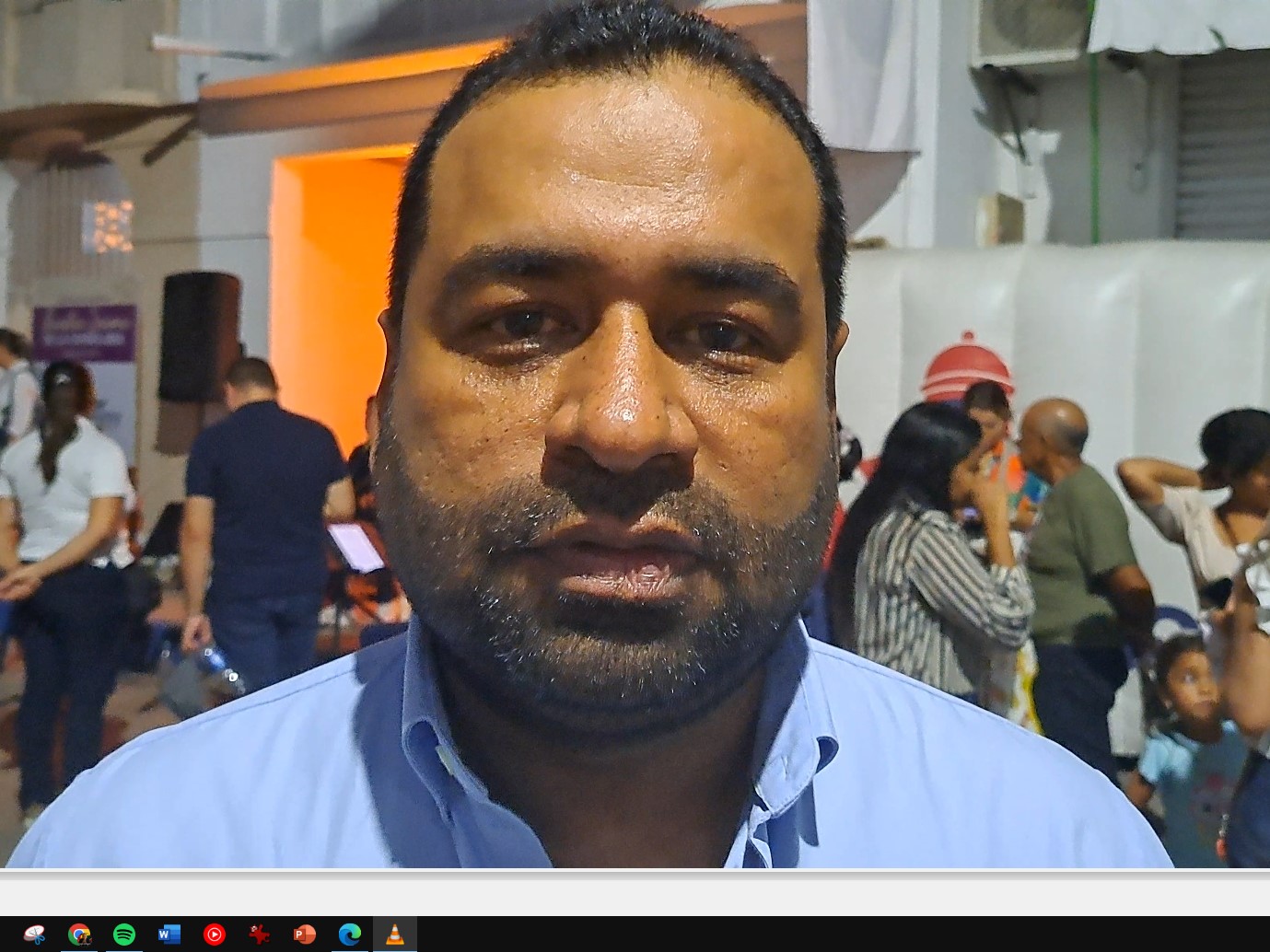 Carlos Cabrales, alcalde de Magangué, estuvo entre los que impulsó la versión 2023 de la Virgen de la Candelaria.. Turismo religioso.