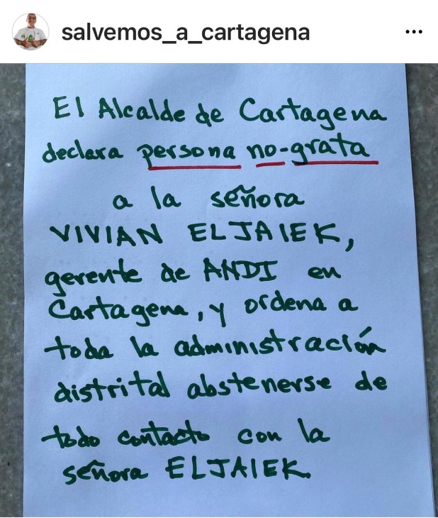 Esta es una delaspruebas que la Procuraduría tuvo para formular pliego de cargos contra el alcalde de Cartagena William Dau Chamat. ¿Dau se va? 
