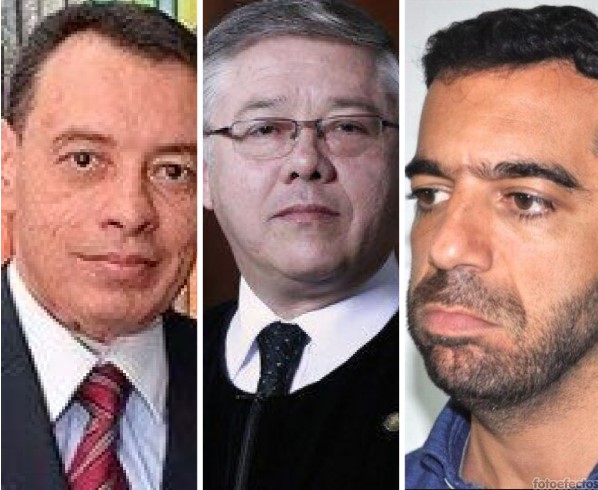 Impedimento del magistrado Farfán, la estrategia del «rey» Arturo.
De izquierda a derecha, el magistrado  (CSJ) Francisco Javier Farfán Molina, el exmagistrado  (CSJ) José Luis Barceló y el procesado, el expresidente del senado Arturo Char Chaljub.