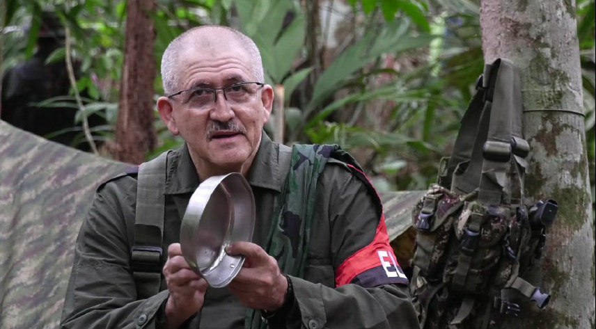 «Mane» Díaz fue liberado «sin condiciones», Antonio García, comandante del ELN. Foto cortesía.