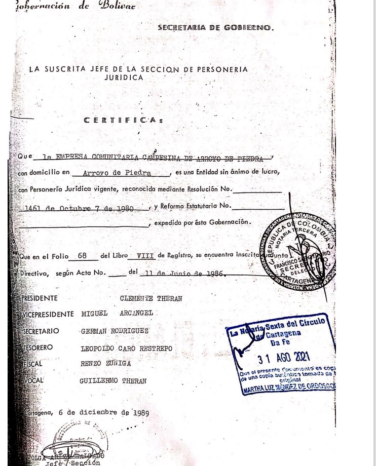 La empresa comunitaria nació en la vida jurídica el 7 de octubre de 1980. Se dedicaron a defraudar y despojar a incautos comparadores.