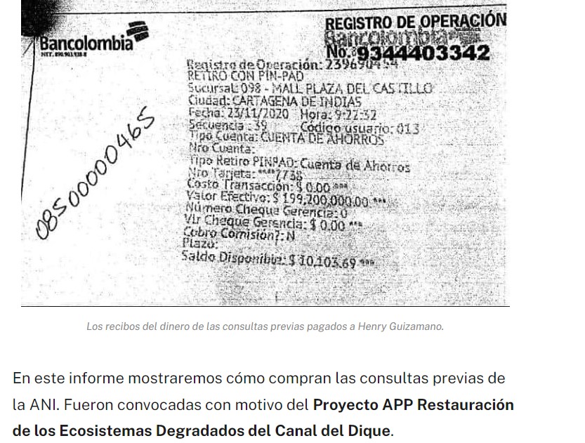 Artículo publicado el 6 de mayo de 2021 contra el Cartel de la Consulta Previa.
