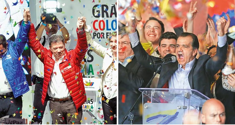 ¿Nadie se salva con Odebrecht? Dos momentos de las campañas presidenciales de 2014 financiadas con dineros de la corrupción de Odebrecht. Caro o sello sería lo mismo. /Foto cortesía Semana