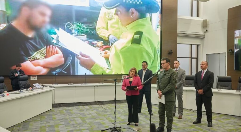 Rueda de prensa de 15 de marzo de 2024 conjunta de la fiscal Martha Mancera y el general William René Salamanca.