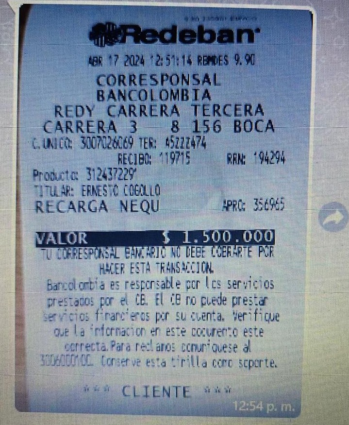 Consignaciones a Cogollo