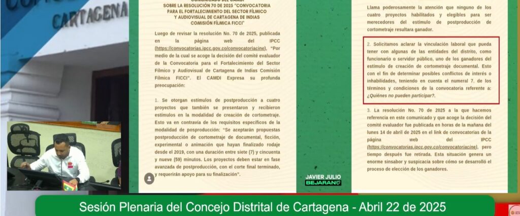 Protagonismo político. No había radicado el derecho de petición cuando ya había acusado a Jessica de la Barrera de una presunta defraudación contra el Distrito.