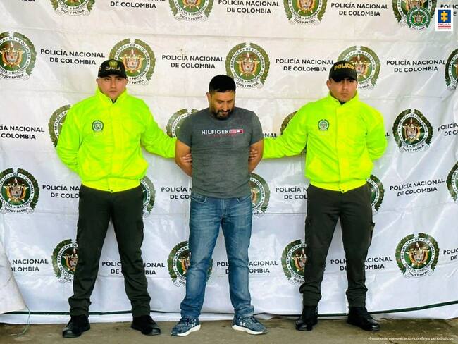 José Nibardo Marín (alias «El  abogado», «Top», «Jota Indio» cuando fue capturado el 23 de octubre de 2023. (Policía Nacional). «El pequeño error» 
