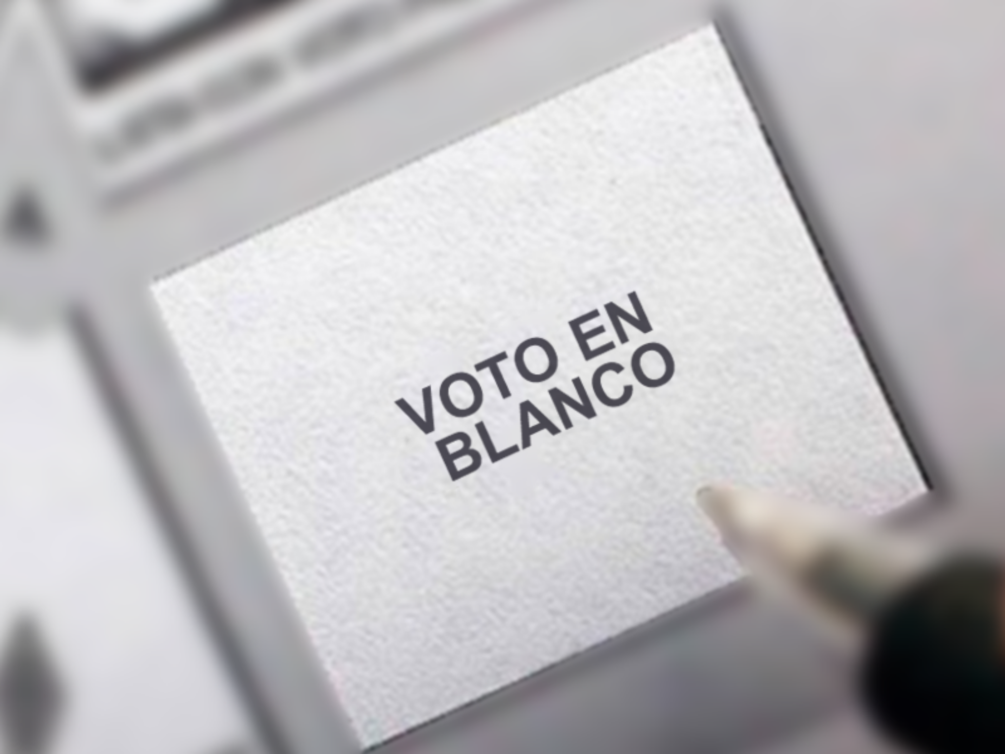El voto en blanco viene amenazante
