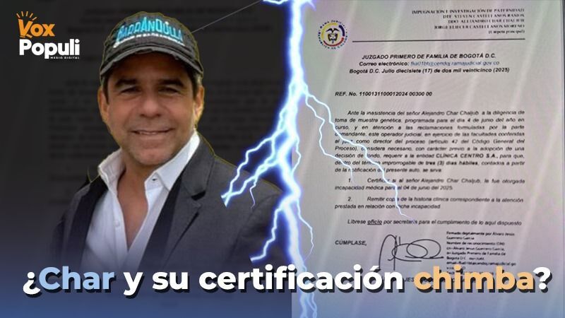 ¿Char con certificado chimbo evade paternidad? (IV)