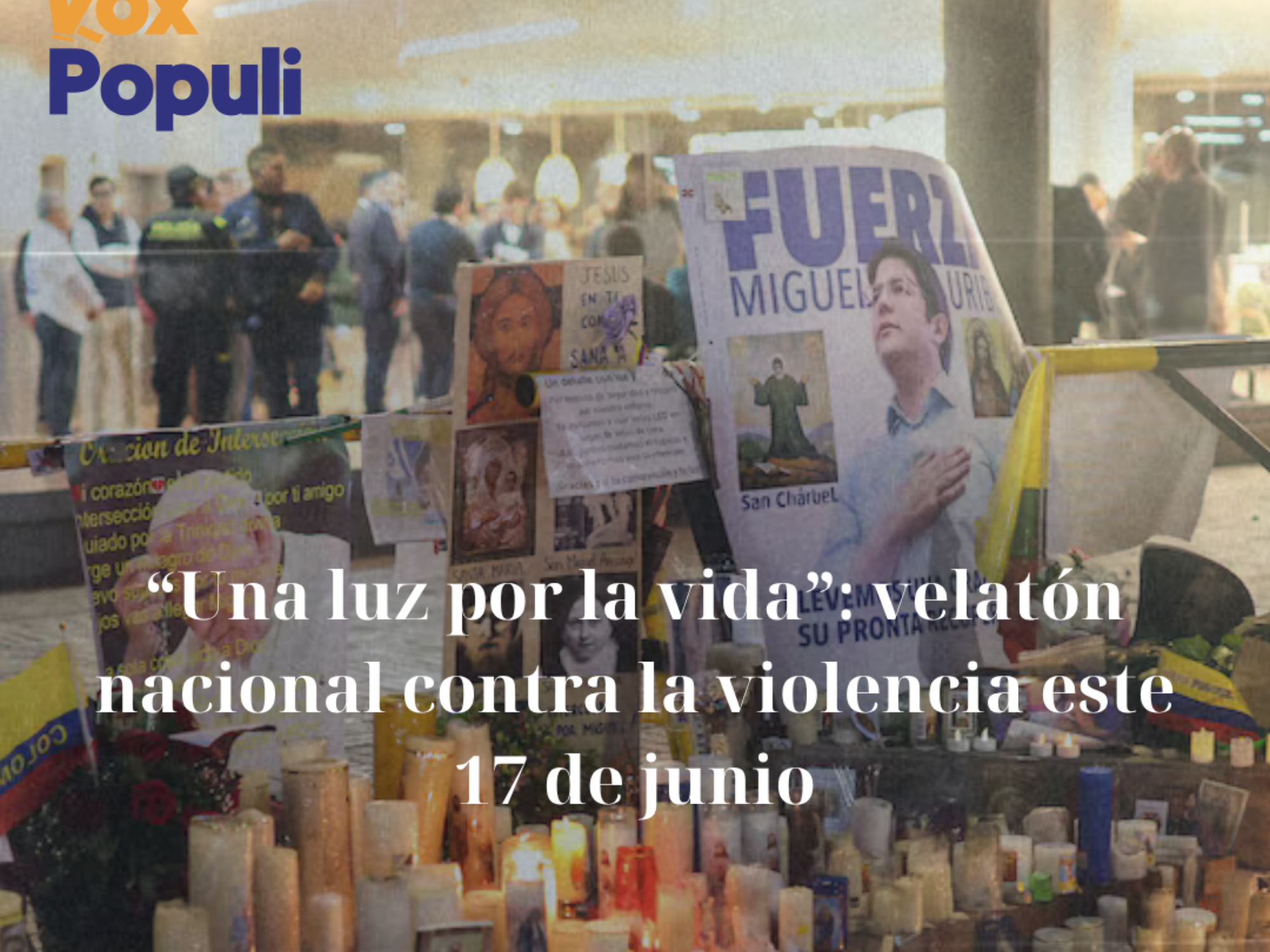 Una luz por la vida: Colombia enciende velas contra la violencia