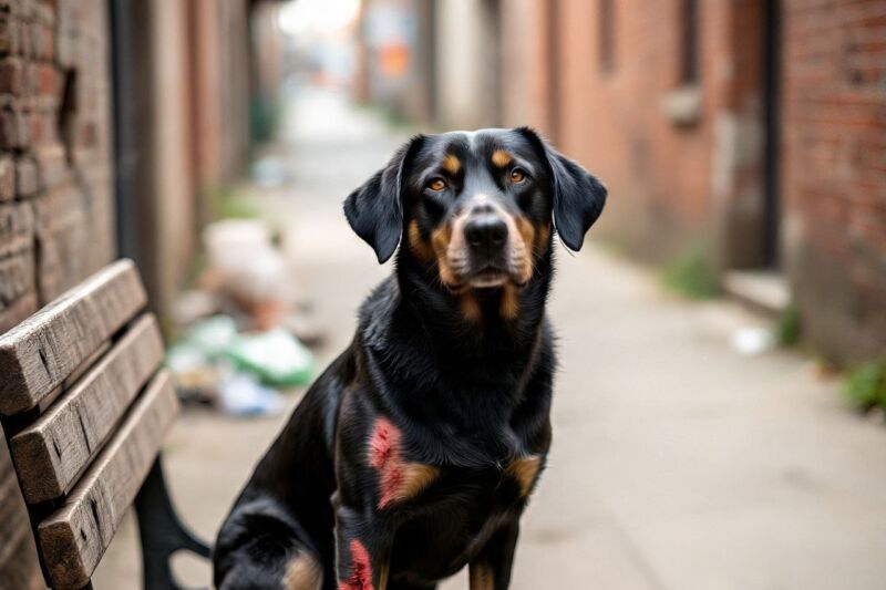 «Negro», el perro callejero que dejó una lección humana